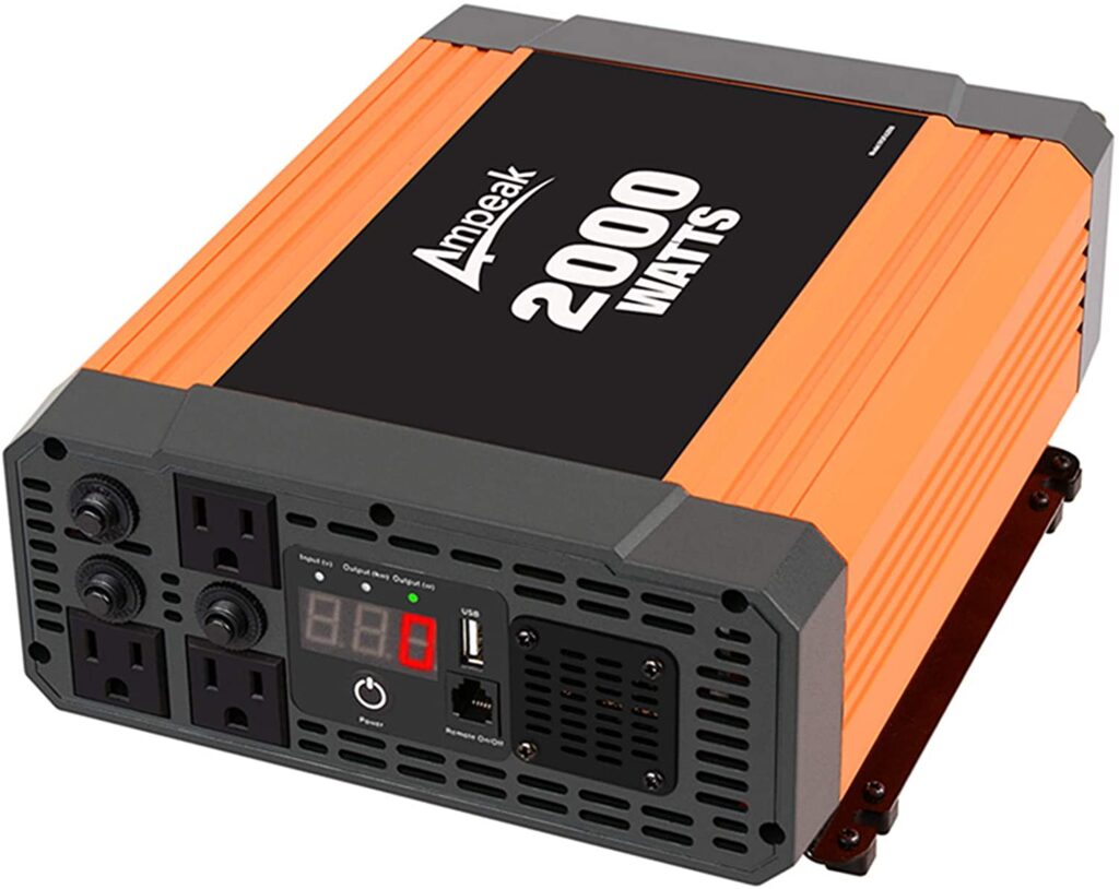 Ampeak 2000W Power Inverter DC12V-TO-AC120V