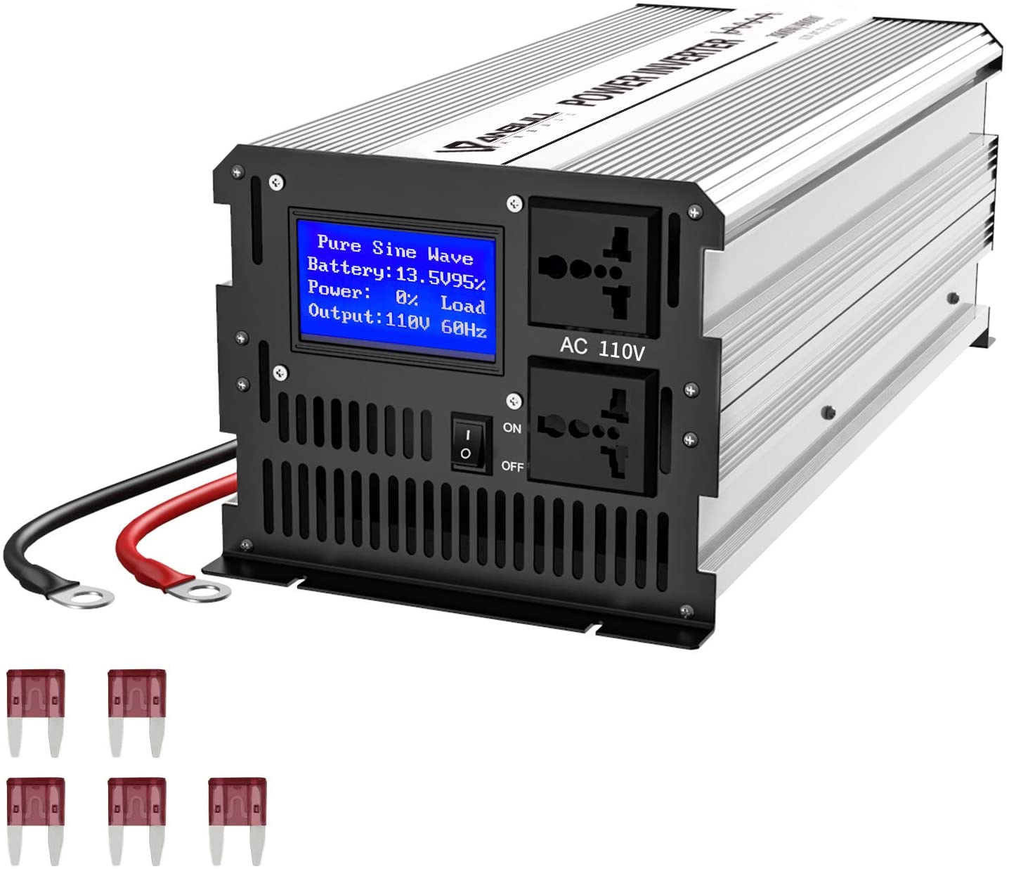 thumbnail image 2 of ALLWEI 300W Car Power Inverter With 65W USB-C PD - DC 12V To 110V AC Outlets 2 of 13