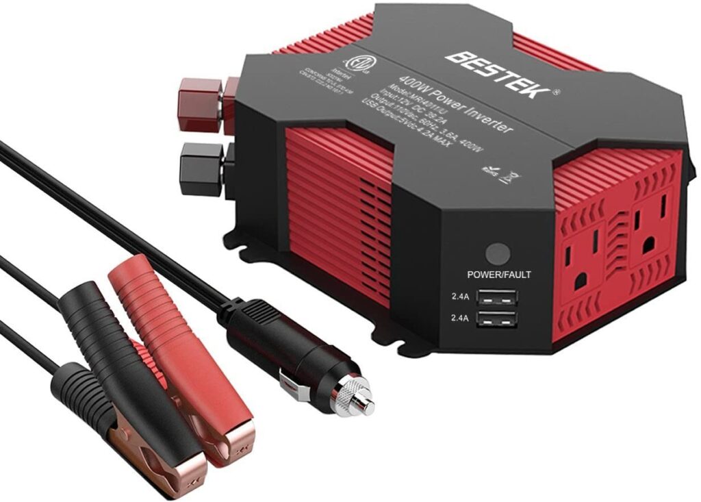Bestek 400 watts power inverter - modified sine wave - four USB connections