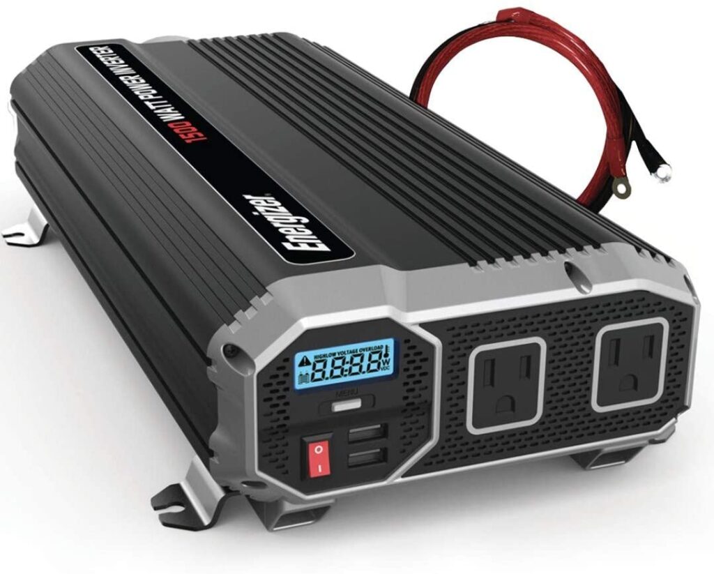 Energizer 1500 Watts Power Inverter - 110V AC and USB Ports