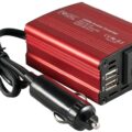 Foval 150W Car Power Inverter Dual USB and 110V AC Outlets