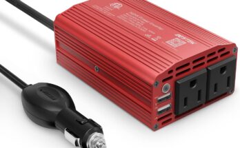 BESTEK 300W Power Inverter - top inverters for vehicles