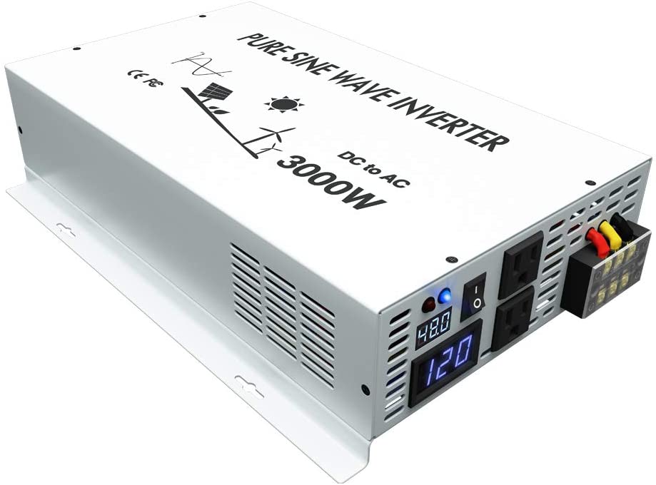 WZRELB 3000W Pure Sine Wave Power Inverter - reliable solar inverter reviews