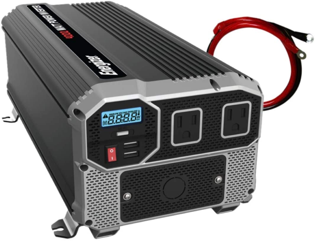 Energizer 4000 watts Power Inverter, Modified sine Wave car Inverter, 12V to 110 Volts