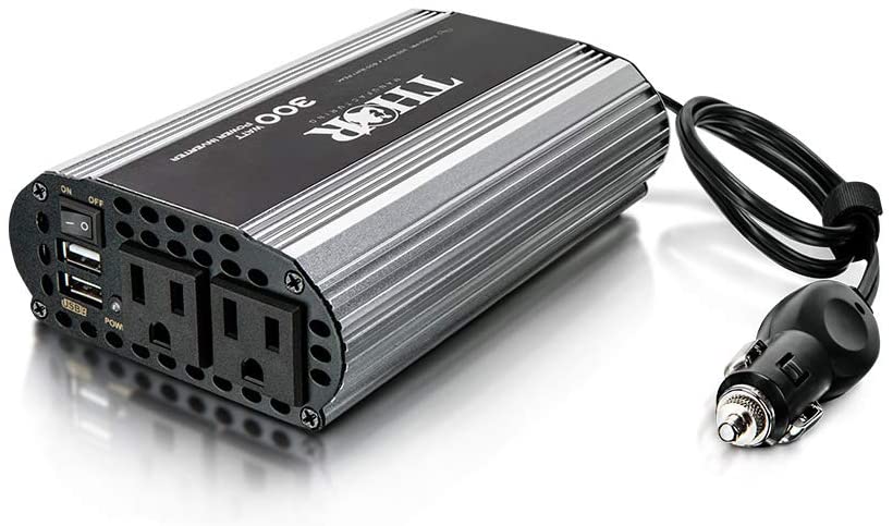 THOR MANUFACTURING - 300 Watt Pure SINE Wave Inverter 12V with USB