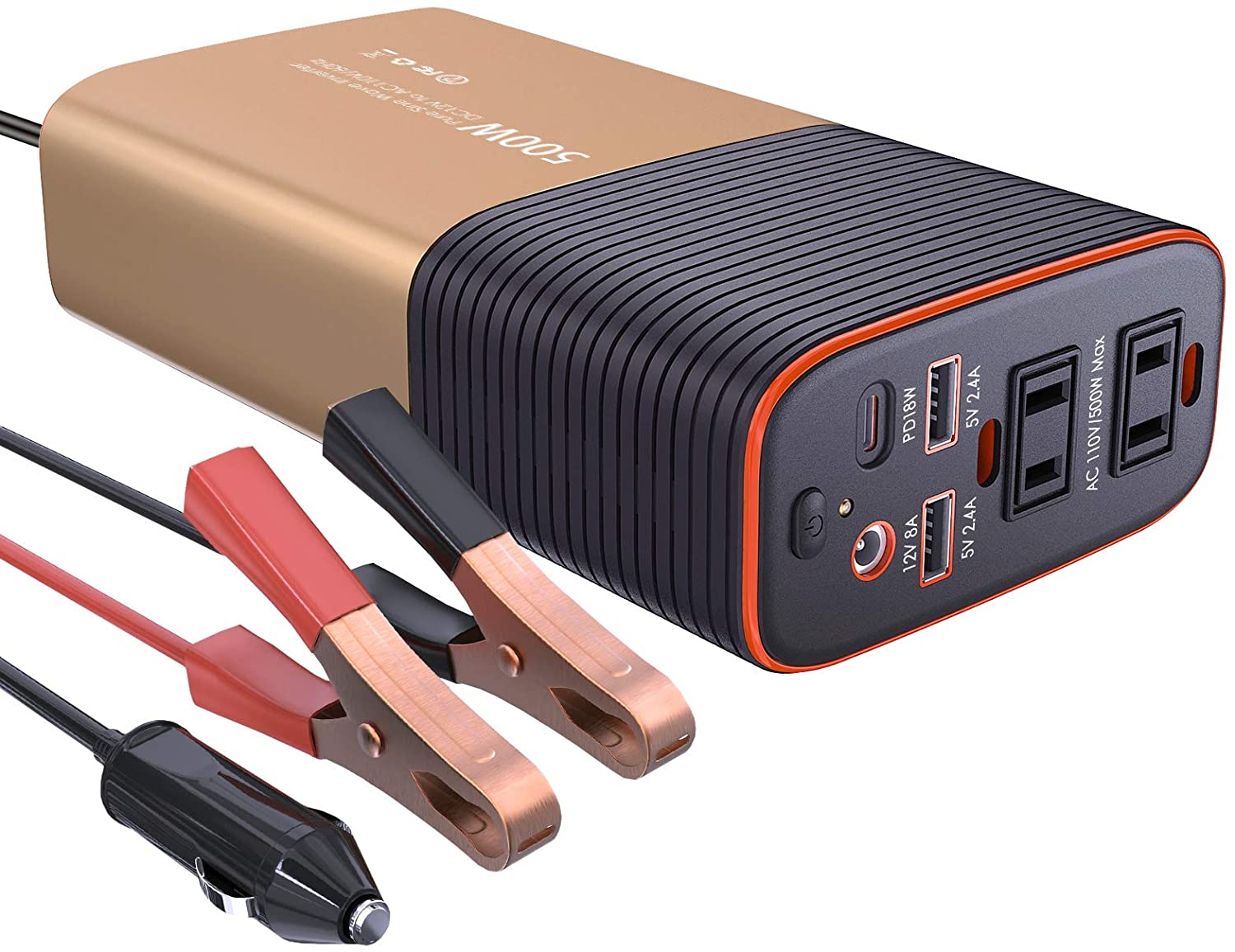 BMK 500Watt Car Power Inverter Review - Two USB Ports