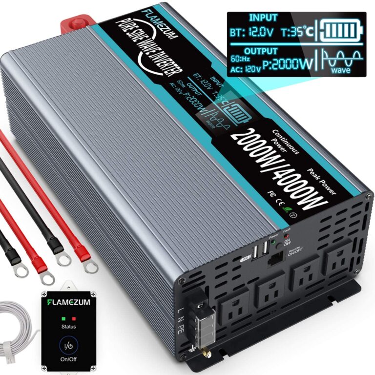 BMK 200W Inverter – DC 12V to AC 110V Car Power Inverter, USB & 110V AC ...