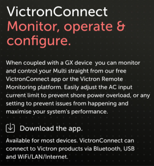 Victron Connect Monitor