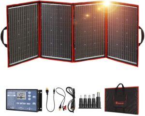 DOKIO 220W 18V Foldable Solar Panel Kit Lightweight