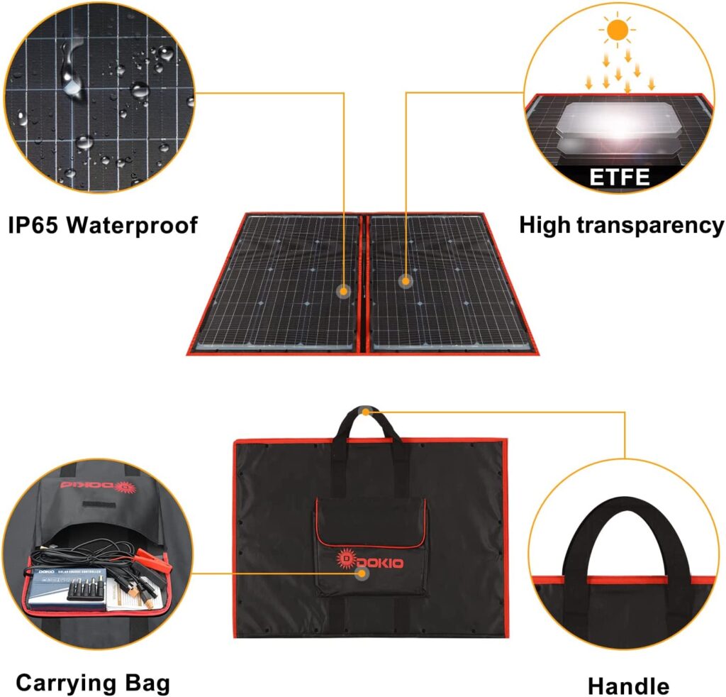 Highly Efficient Dokio Foldable Solar Panel