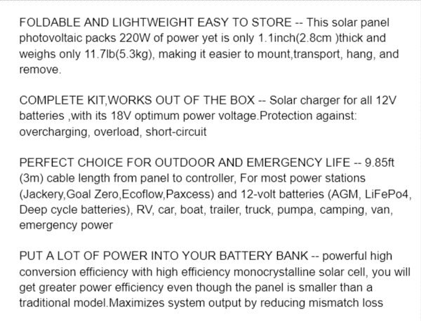 Detailed Information on Dokio Solar Panel