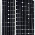 SOLPERK 200W Solar Panels 12V, Monocrystalline Solar Panel Kit
