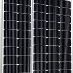 SOLPERK 200W Solar Panels 12V, Monocrystalline Solar Panel Kit