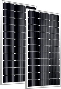 SOLPERK 200W Solar Panels 12V, Monocrystalline Solar Panel Kit