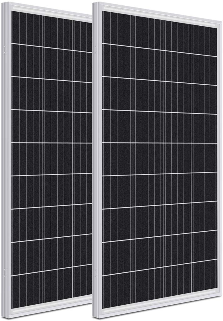 WEIZE 200 Watt 12 Volt Monocrystalline Solar Panel