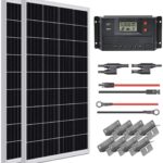 WEIZE 200 Watt 12 Volt Solar Panel Starter Kit
