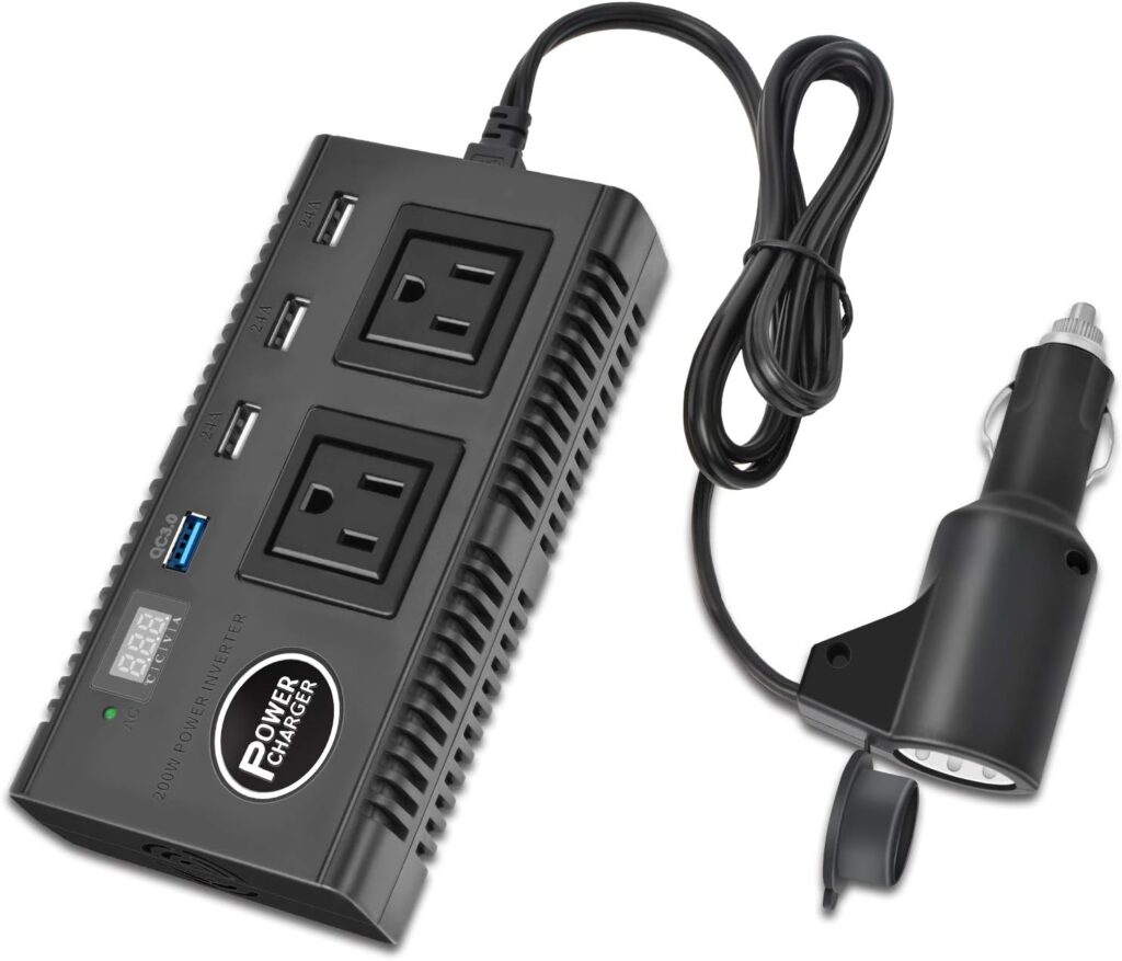 Ansee 200watt power inverter for car and other vehicles 