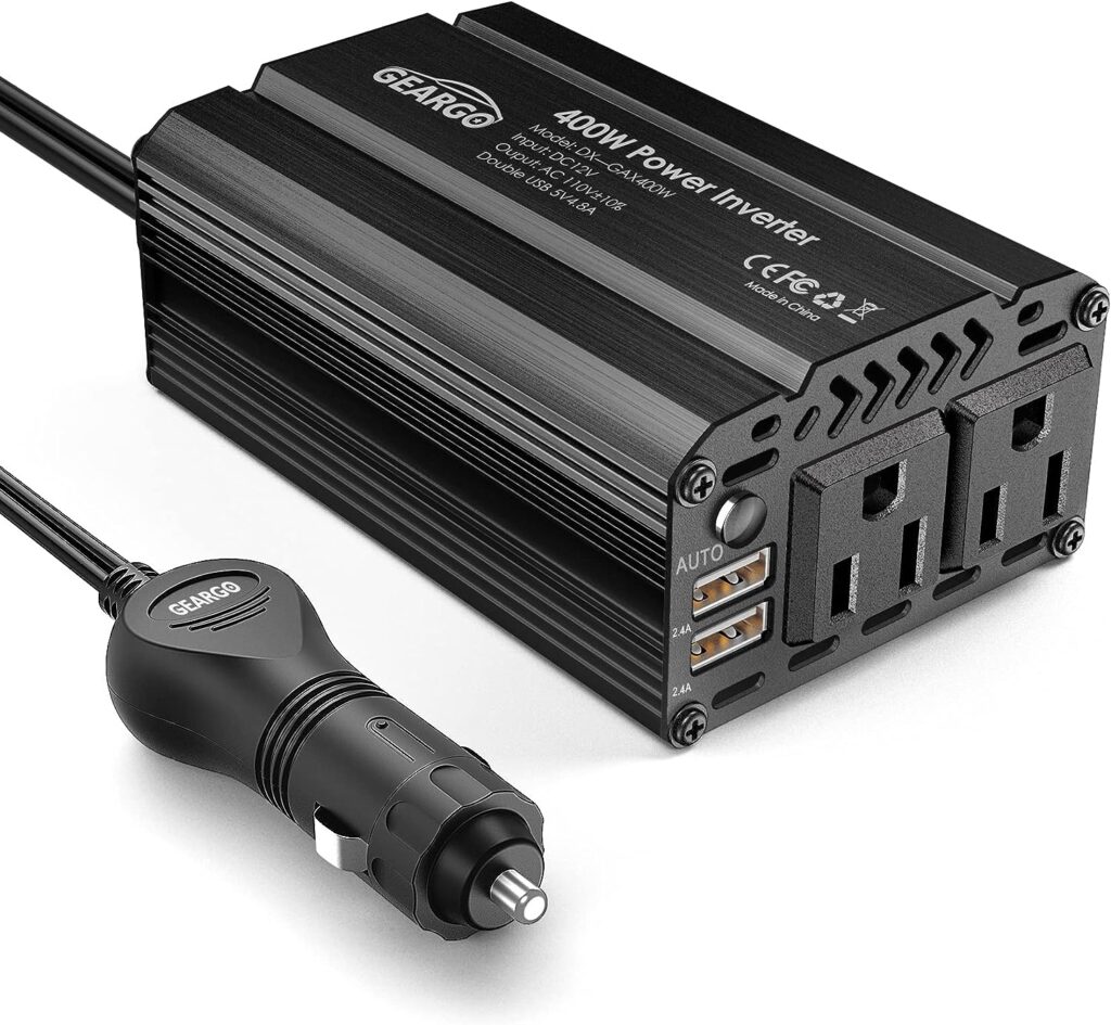 GearGo 400W Power Inverter DC 12V to 110V AC Car Charger Converter Review