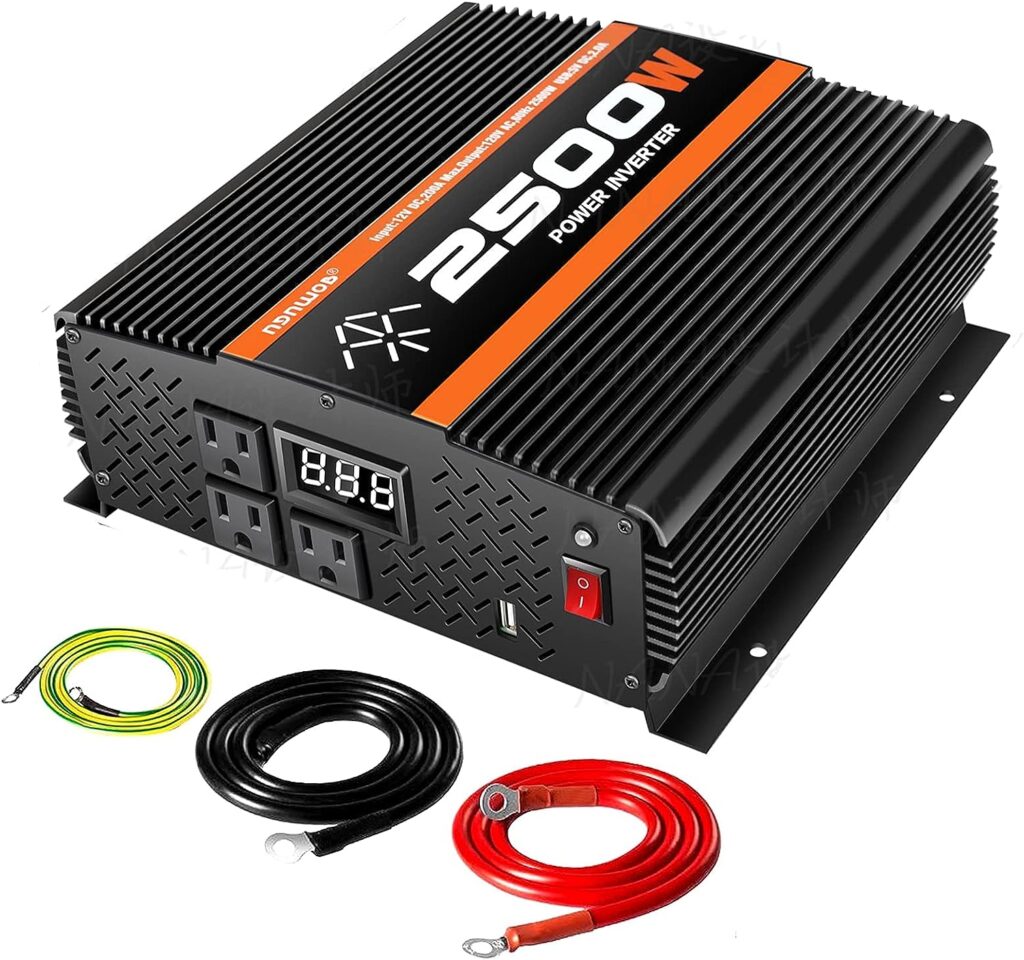 NGNWOB 2500 Watt Power Inverter Truck Inverter RV Solar Inverter