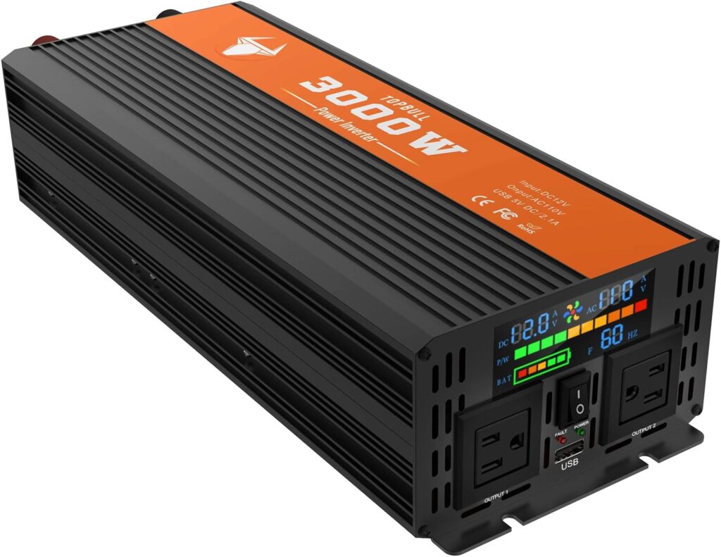 TOPBULL Inverter Review - 3000W Power Inverter Review - 12V DC Input