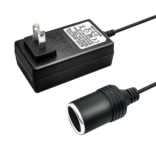Casgow Ac to Dc Converter 12V Wall Outlet 110V240V to 12V 2A 24W Car Cigarette Lighter Socket