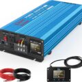 LCYMW 3000 Watt Inverter Pure Sine Wave DC 12V to 110V AC Power Inverters with 3 AC Charger Outlets, Car Inverter Solar Power Inverters for Vehicles Home with LCD Display and 2.4A USB Charging Ports