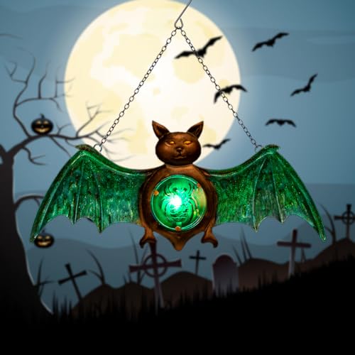 DREAMSKIP Hanging Bats Halloween Decoration, Halloween Bats Solar