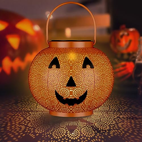 HERJIATK Hanging Solar Lantern Outdoor Waterproof - Solar Rattan Lantern Outdoor With Chain Hook,Bright Solar Outdoor Lights With Edison Bulb For Garden Patio Yard Decoration