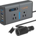 BMK 200W Car Power Inverter Newly Car Plug Adapter Outlet Charger