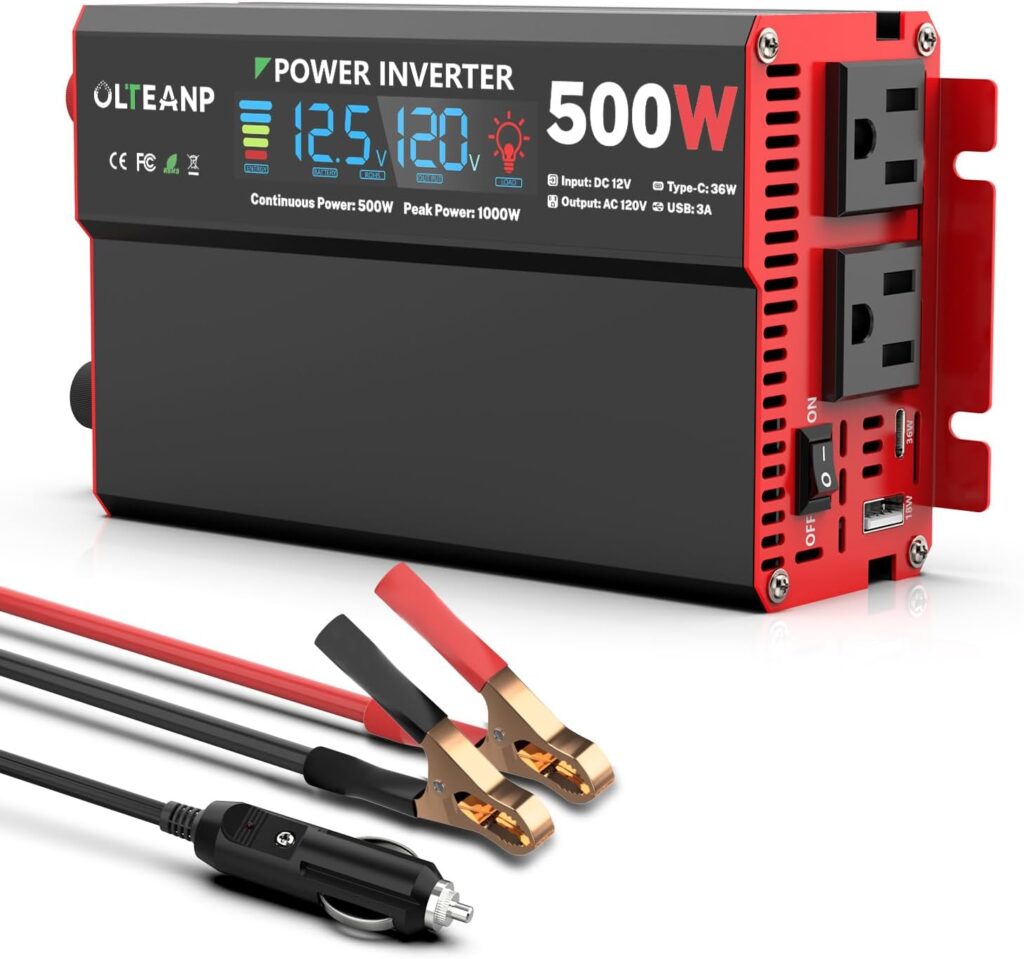 OLTEANP 500 Watt Power Inverter