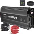 3000W Pure Sine Wave Inverter 12V DC to 120V AC Converter for Home RV Truck