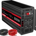 JIGUUN Power Inverter Pure Sine Wave 2000W