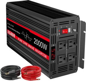 JIGUUN Power Inverter Pure Sine Wave 2000W