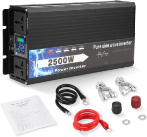 NIHAO 2500W Power Inverters DC 12V to 110V AC Converter