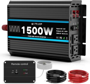 OLTEANP 1500w pure sine wave inverter