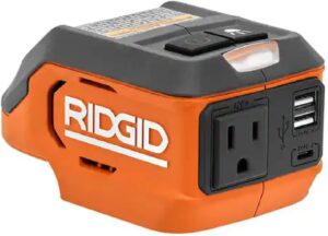 RIDGID 18V 175 Watt Power Inverter Car Boat Home Office