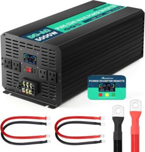 Mxmoonfree 5000W Pure Sine Wave Power Inverter