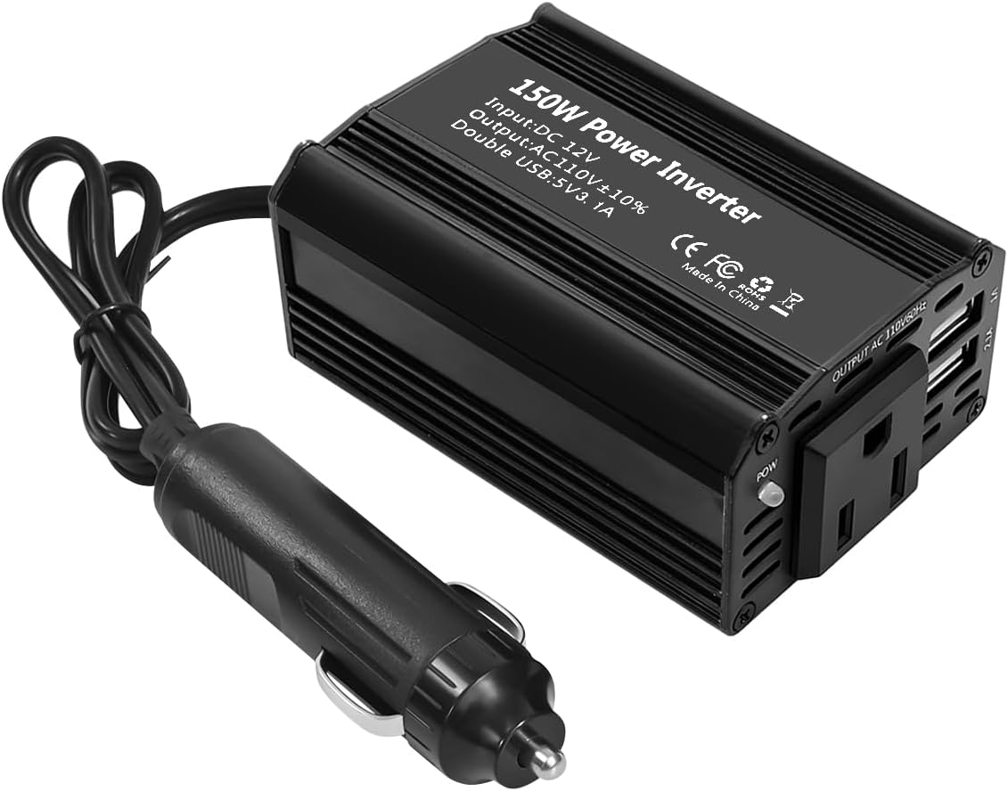 BESULEN 150W Car Power Inverter