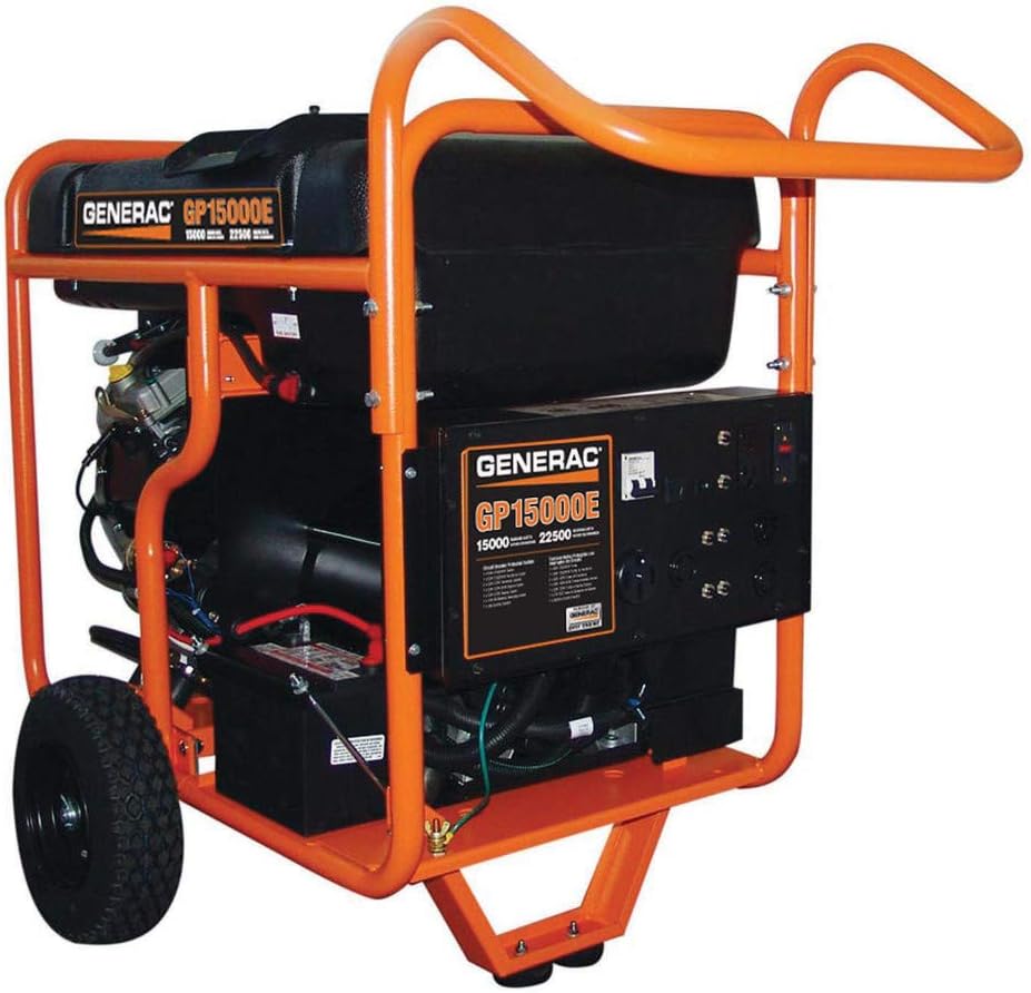 Generac 5734 GP15000E 15000-Watt Gas-Powered Portable Generator