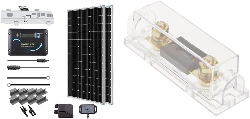 Renogy 200 Watts 12 Volts Monocrystalline RV Solar Panel Kit