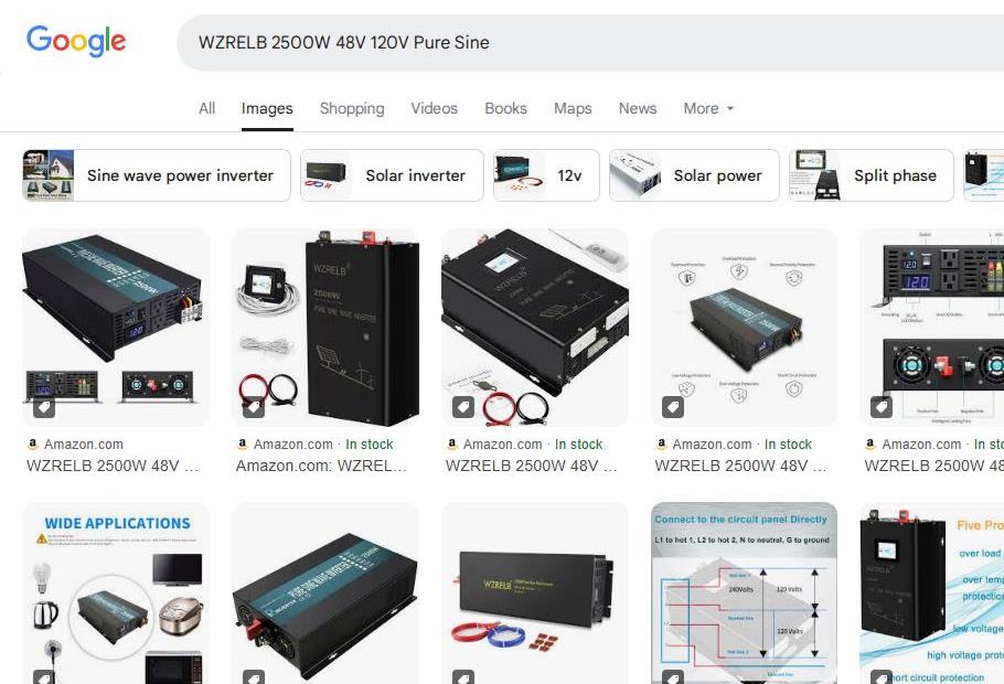 Search Results for WZRELB 2500 watt 120 Volt Inverter