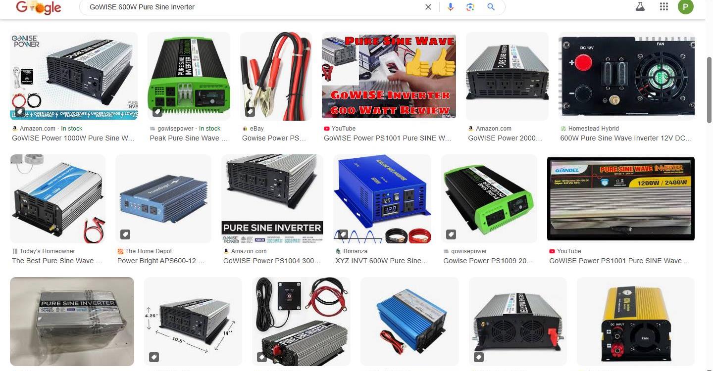 GoWISE 600W Pure Sine Inverter Product Images