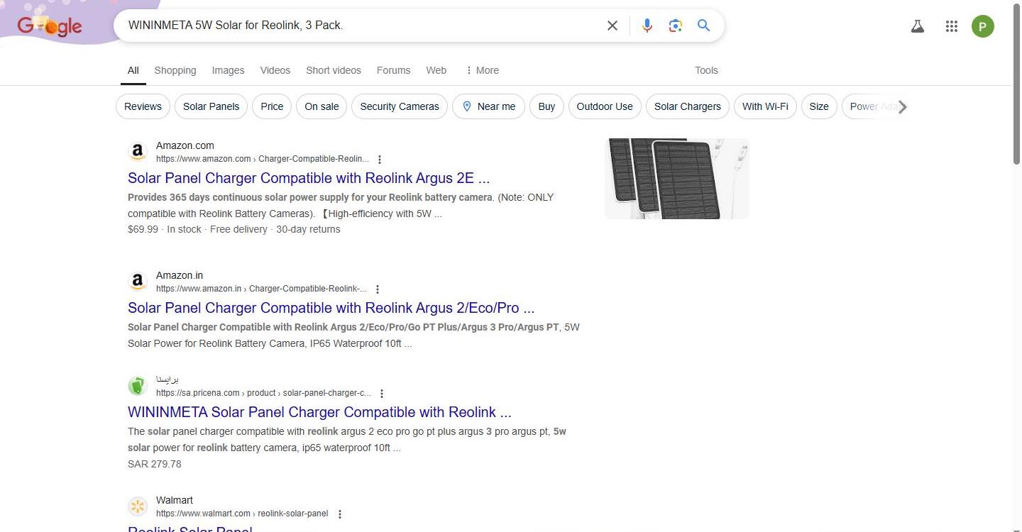 Google Search Results for WININMETA Solar Panels