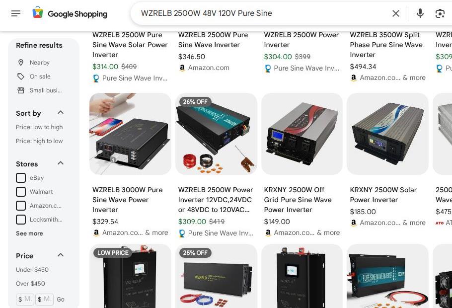 Various Solar Power Inverters for Sale Online